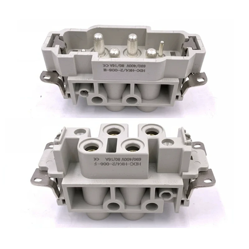 80A 4+2 Pin Masukkan Konektor Tugas Berat